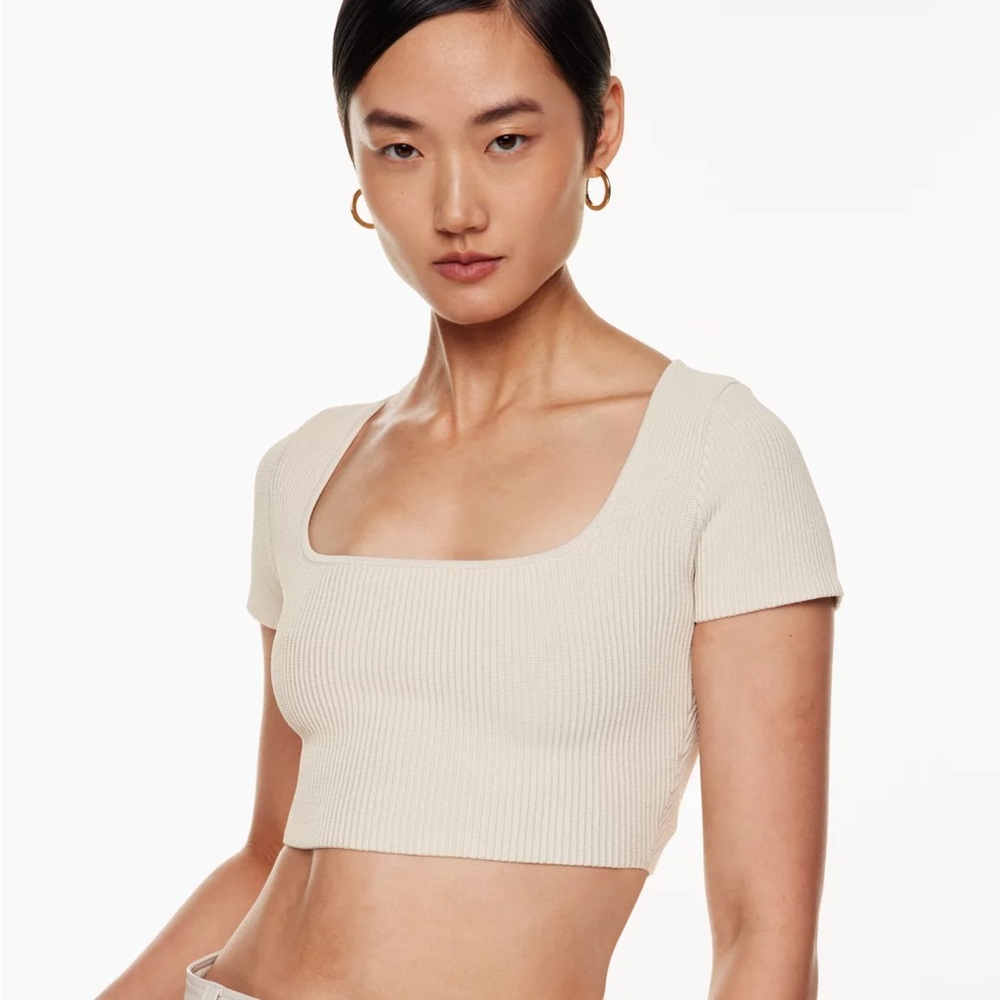 Babaton Sculpt Knit Squareneck Top